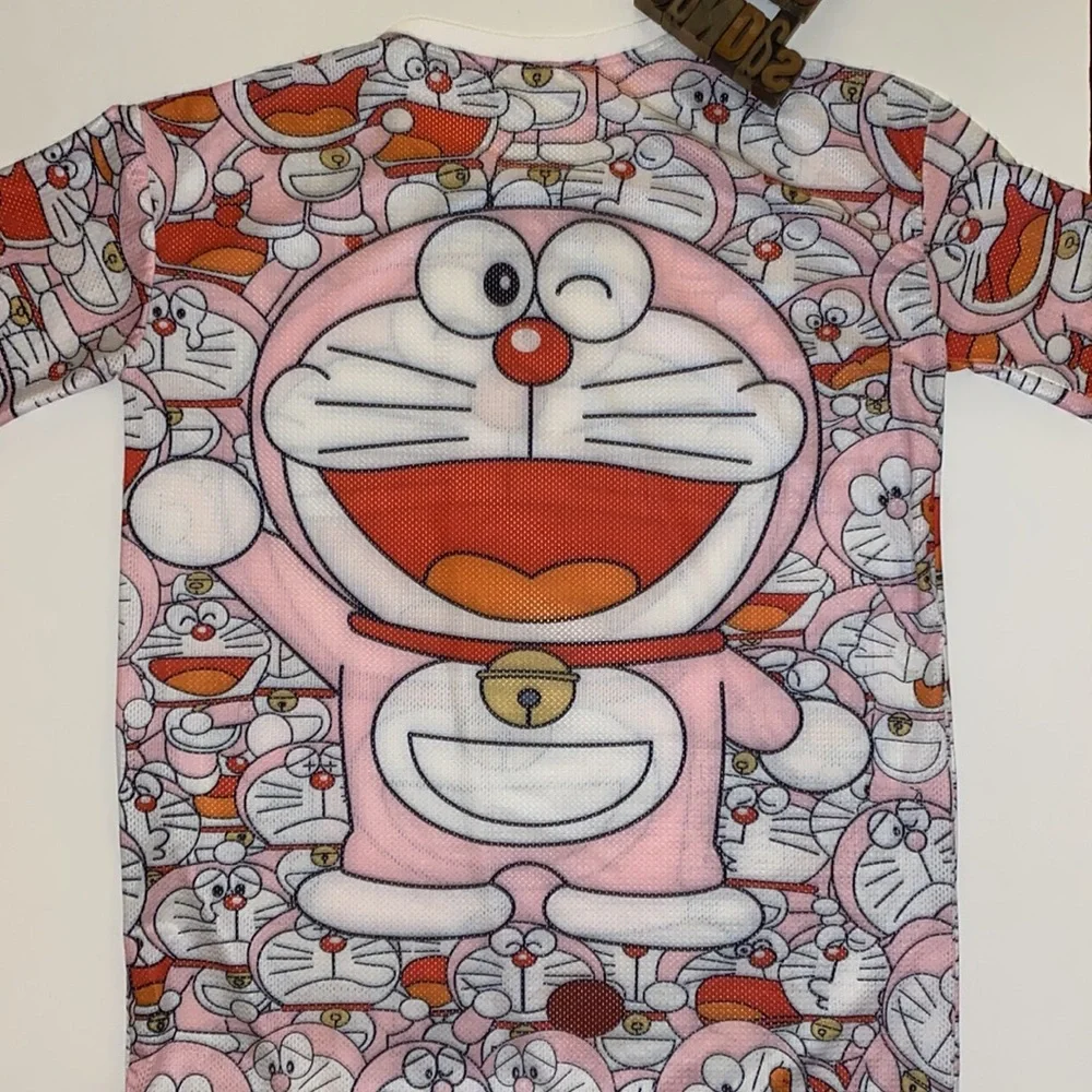 RARE SO SO BASE DORAEMON Women’s Mesh T-Shirt - Picture 6 of 12